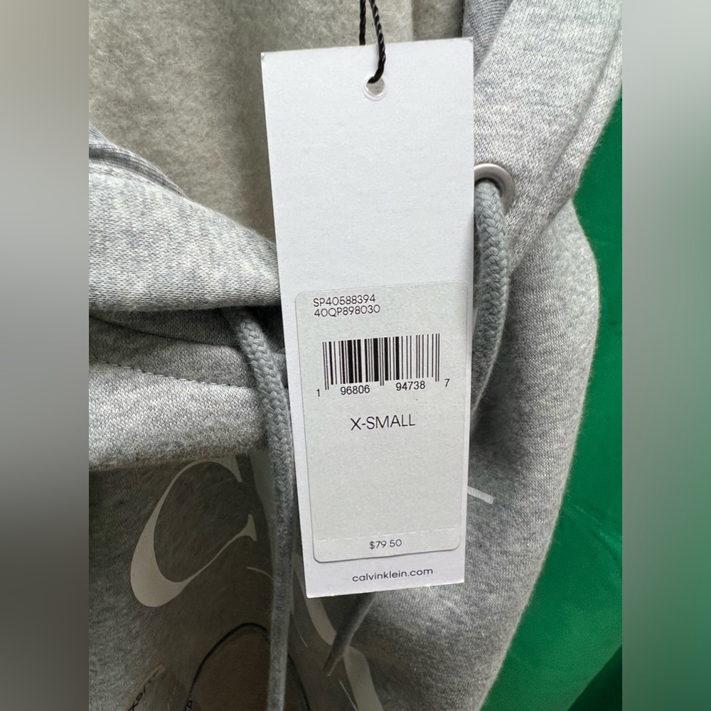 Calvin Klein hoodie fleece sweatshirt - Picture 6 of 10